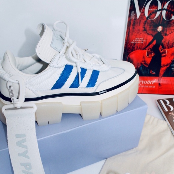 ADIDAS Super Sleek Chunky Beyonce Ivy Park Halls of Ivy Blue White - Picture 6 of 8